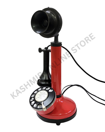 Retro red candlestick - retro,