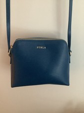 Furla Crossover Bag In Blue, With Purse/Clutch Bag. Excellent Condition