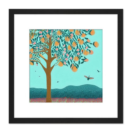 Apricot tree hillside - apricot,