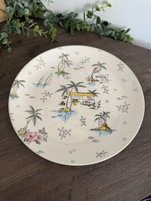 Royal TUDOR Ware Brexton Vintage South Pacific Plate Kitsch Retro