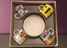 Eames Icon Design Eames Office House Of Cards 4 Cup Saucer Espresso Gift Set New