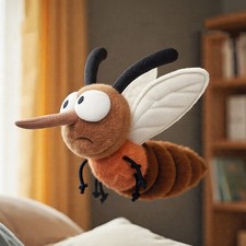 Funny Insect Stuffed Animal Mosquito Plushie Soft Pillow Insect Toy Kids Gift