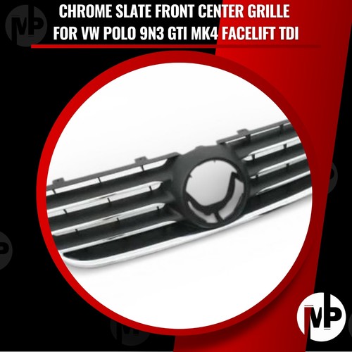 Chrome slate front - chrome, center