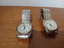 One Philip Mercier mens stainless steel wrist watch new batteries (two avail)