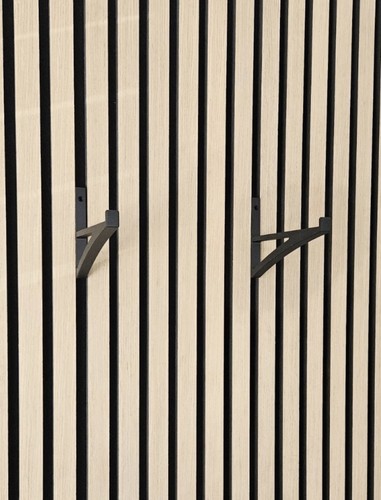 Acoustic panel wall - , shelf
