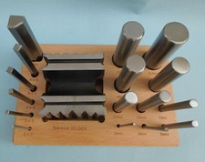 Swage Block & Punch Set 17pcs