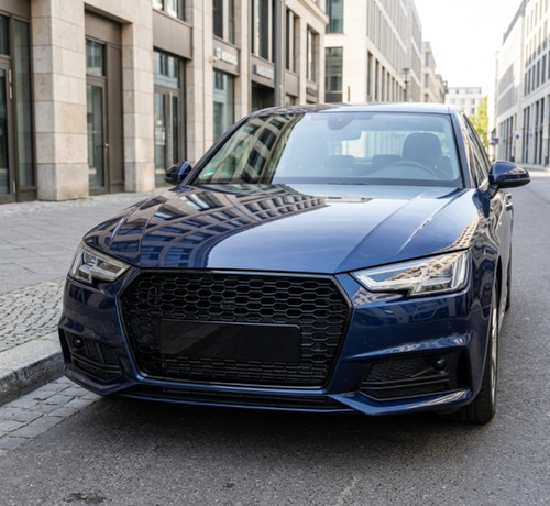 Gloss black honeycomb front - honeycomb,