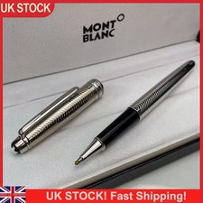🔥New MontBlanc Silver Classique Luxury Rollerball Pen 163 New With Box OE UK✅