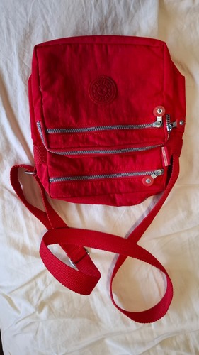 Kipling red cross body bag