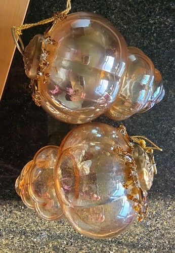 Glass bauble ornaments - glass,
