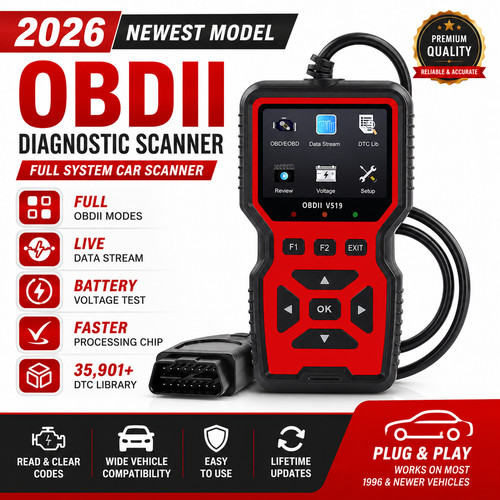 2026 v519 obd2 scanner car - obd2,