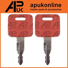 2 Ignition Switch Key for John Deere Hitachi Excavator Case 1650 1850 Dozer H800