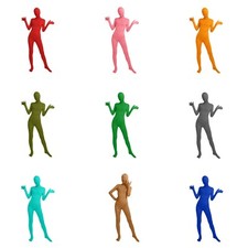 2 PCs Unisex Zentai Suit