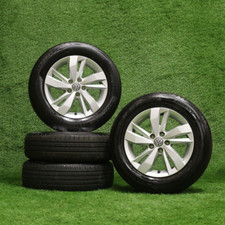 Alloy Wheels 15'' Volkswagen Polo 5x100 2G0601025N Genuine OEM set with tyres