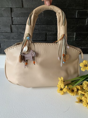 Radley leather grab bag nude - leather,