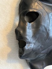 Black Latex Hood With Semi