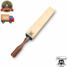 Vintage Leather Razor Strop 4 Sided – Barber Sharpening Paddle for Home & Salon