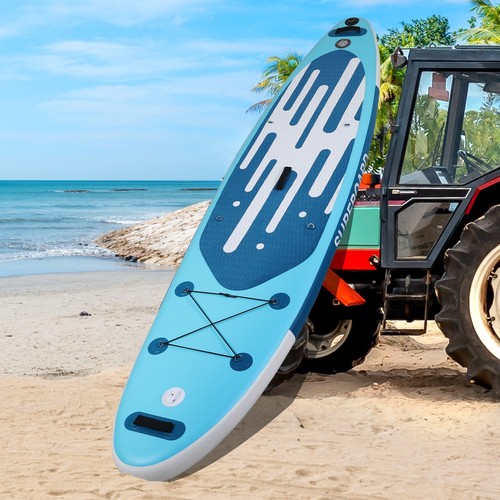 Blue 11ft paddle board - paddle,