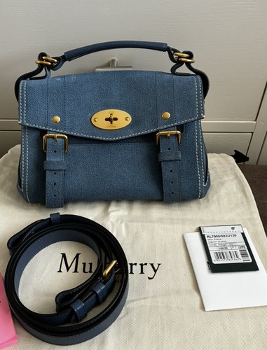 Mulberry mini alexa - mulberry, suede