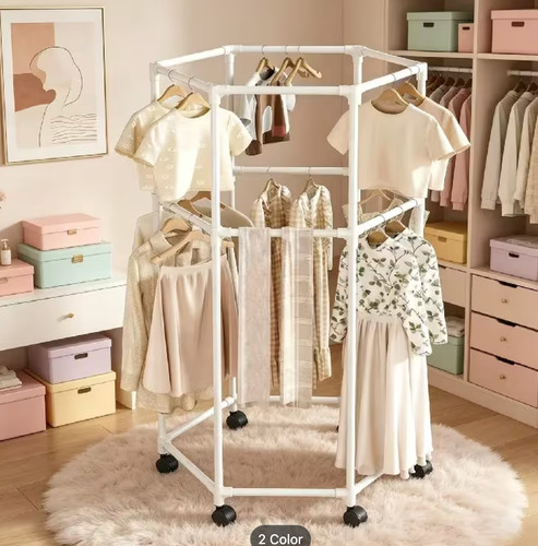 360 rotating clothes - 360°, rail
