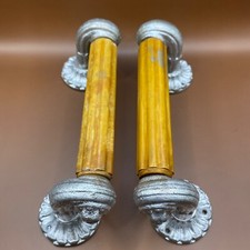 VTG Butterscotch  Bakelite & Brass Door Handles Soviet Antique USSR Door Knobs