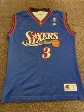Very Rare Old Champion Allen Iverson Philadelphia 76ers NBA Basketball Jersey ?