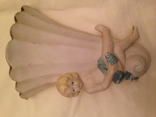 Vintage antique cherub wall - antique,