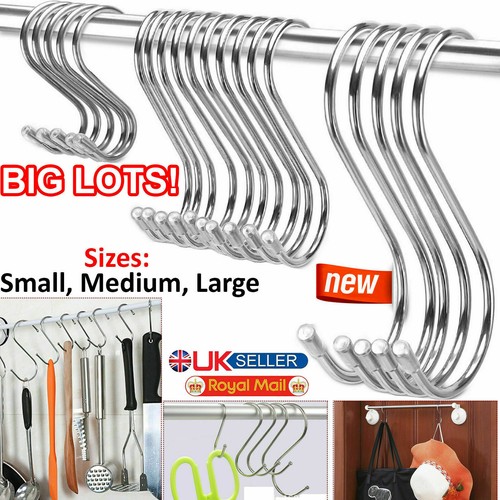 10pcs hooks stainless steel - s,