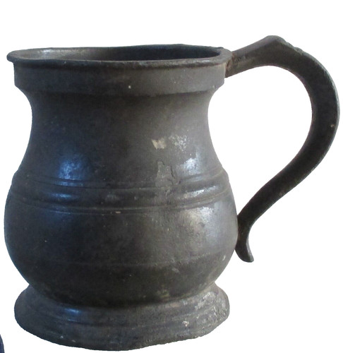 Pewter half pint - half,