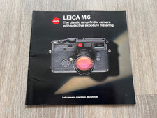 vintage leica m6  camera brochure ( well illustrated )