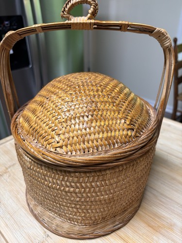 Vintage wedding basket wicker - vintage,