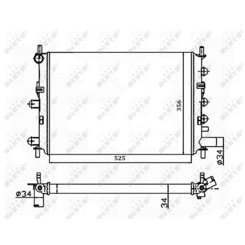 Radiator for ford - for,