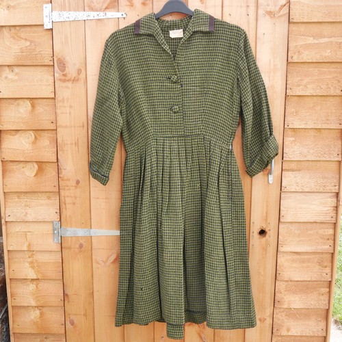 Vintage 1930s green - wool, blend