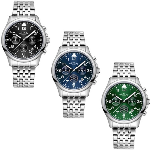 Rotary mens chronograph watch - rotary,