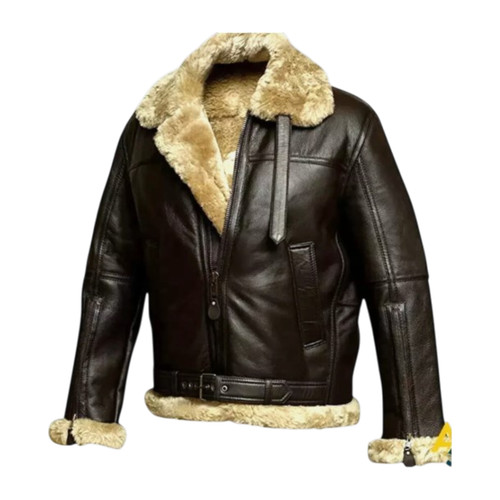 Men aviator bomber jacket - b3,