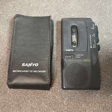 Sanyo Talk-Book 2-Speed Voice Activated Microcassette Tape Recorder Dictation