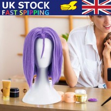 Anime Pokemon Team Rocket James Cosplay Wig Halloween Party Short Purple Hair