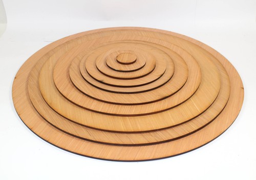 Plywood circle discs 6mm - circle, in