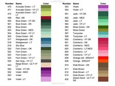 470 - 632   DMC CROSS STITCH