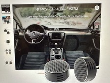 2x Black 500W Small Car Round