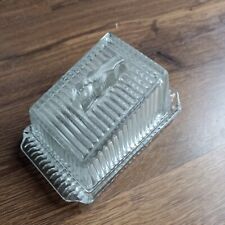 Vintage Glass Butter Cheese Dish