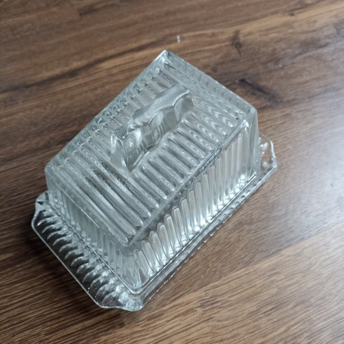 Vintage glass butter - vintage,