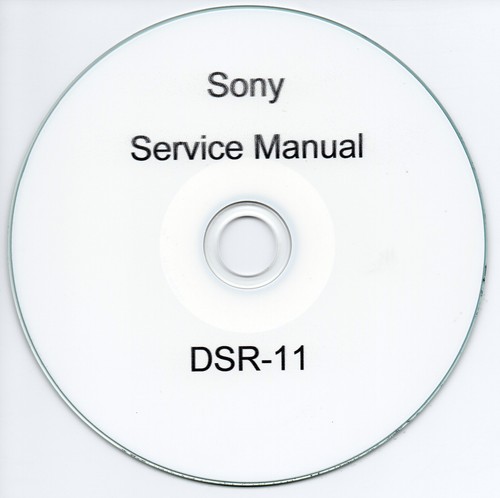 Sony dsr service - and, repair