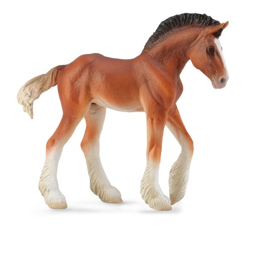 Collecta clydesdale foal - foal, bay