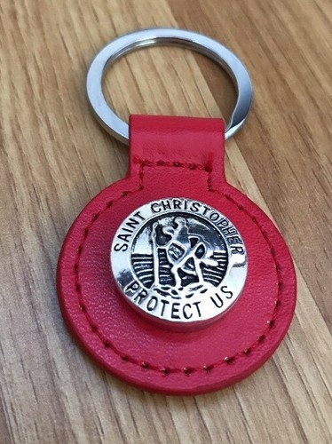 Christopher red keyring - christopher,