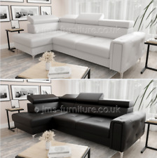 Corner sofa bed OLAF  - white