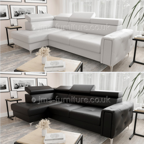 Corner sofa bed olaf white - corner,