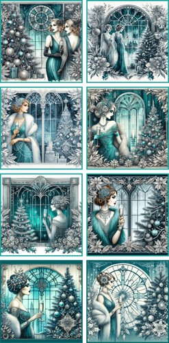Christmas card toppers - card,