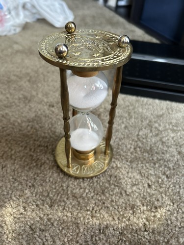 Vintage brass hourglass roman - vintage,