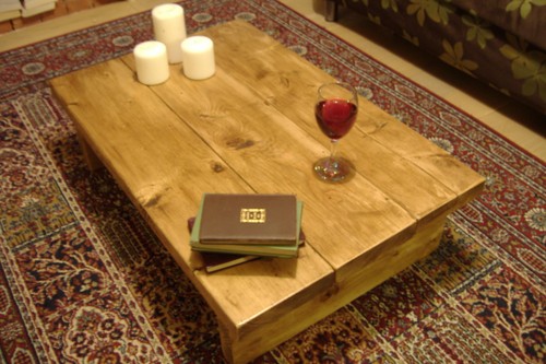 Coffee table rustic chunky - table,,